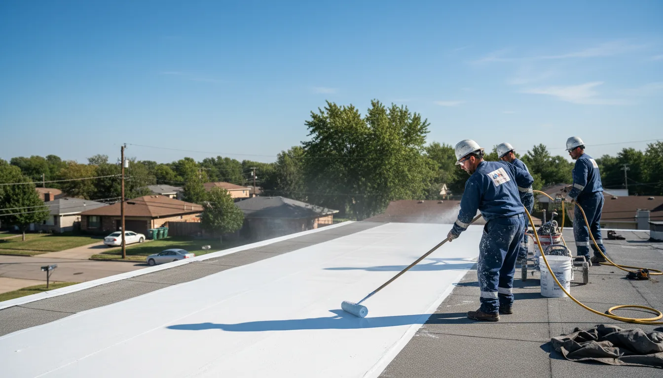 Commercial roof coating in White Hall, AR near me